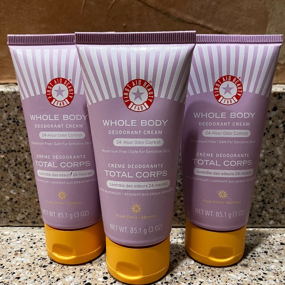 First Aid Beauty 3 Whole Body Deodorants! Sealed